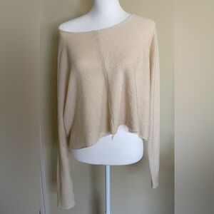 Lush Cream Cropped Sweater